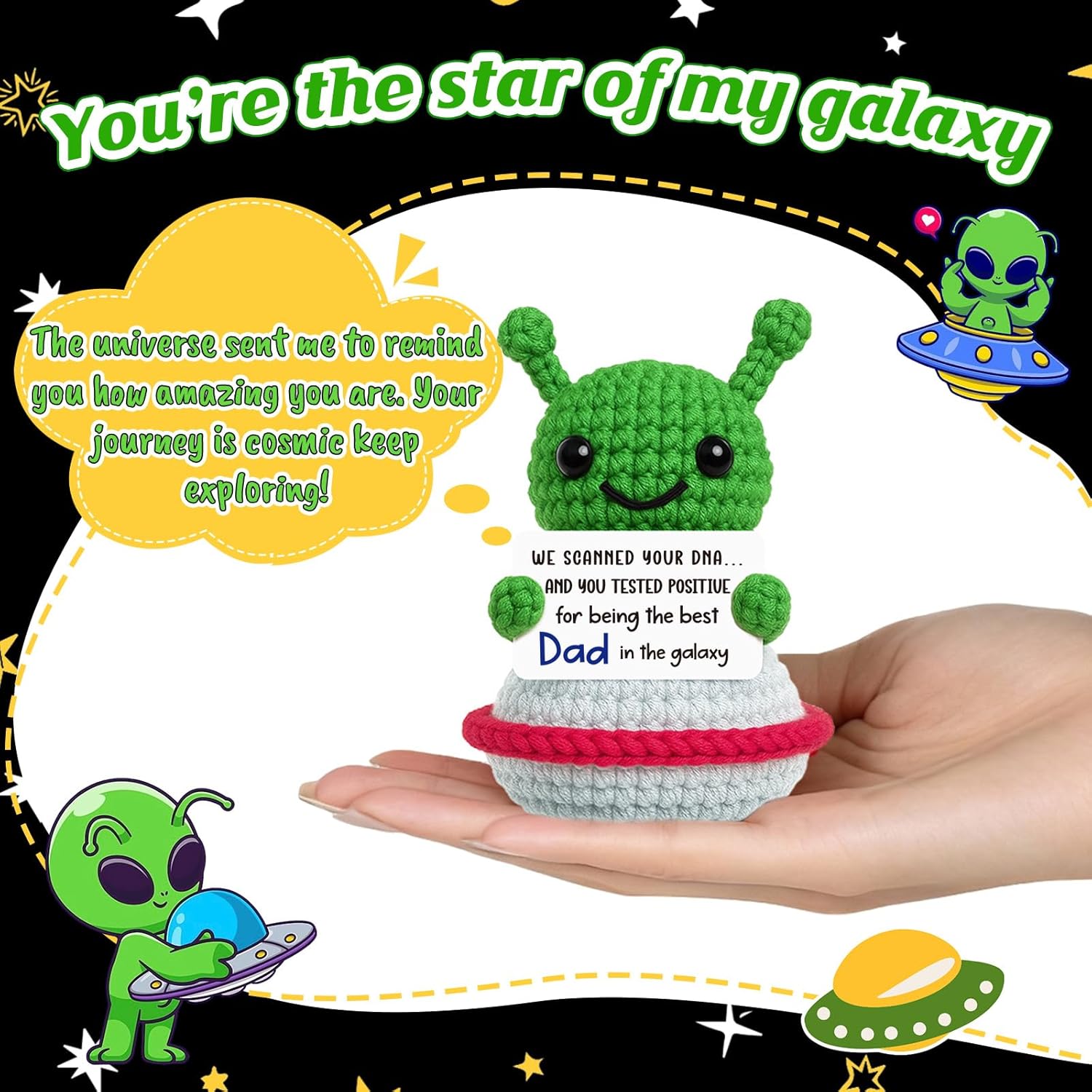 Crochet Alien Plush Gift