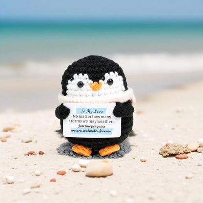 Crochet Penguin Romantic Gift for Couples Long Distance Anniversary Birthday I Love You Gift for Him Her