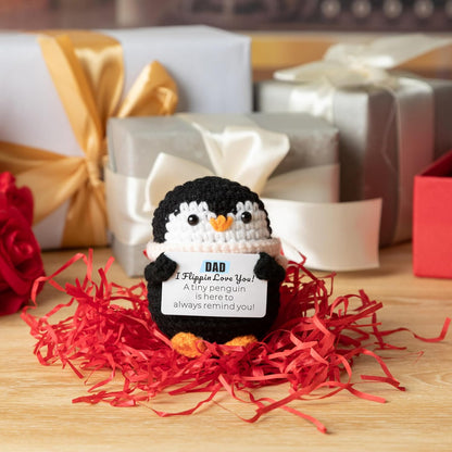 Crochet Penguin Romantic Gift for Couples Long Distance Anniversary Birthday I Love You Gift for Him Her