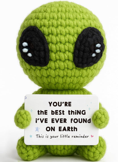 Gifts for Him Her Boyfriend Girlfriend Crochet Alien Valentine's Day Anniversary Birthday Funny Romantic Gifts My Love Men Women Husband Wife